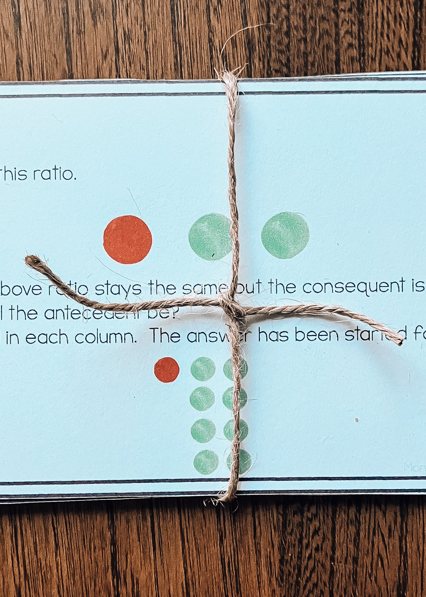 Proportions and Ratios Self Correcting Task Cards (Math)