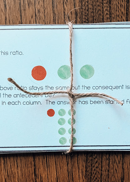 Montessori Ratios & Proportions Task Cards | Self-Correcting Upper Elementary Math (Math)
