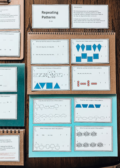 Montessori Patterns & Rules Task Cards | Self-Correcting Math Activities
