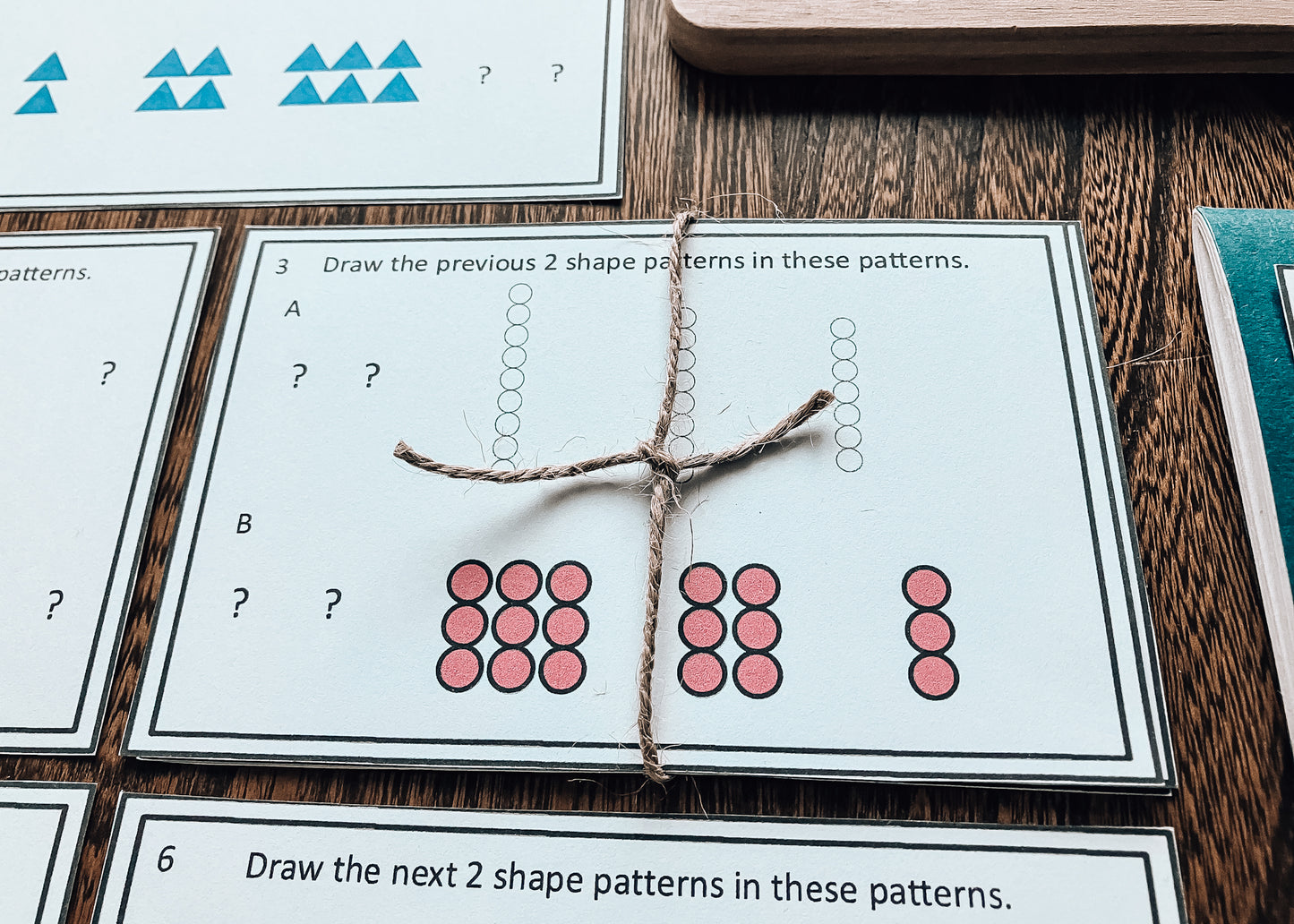 Patterns and Rules Task Cards (math)