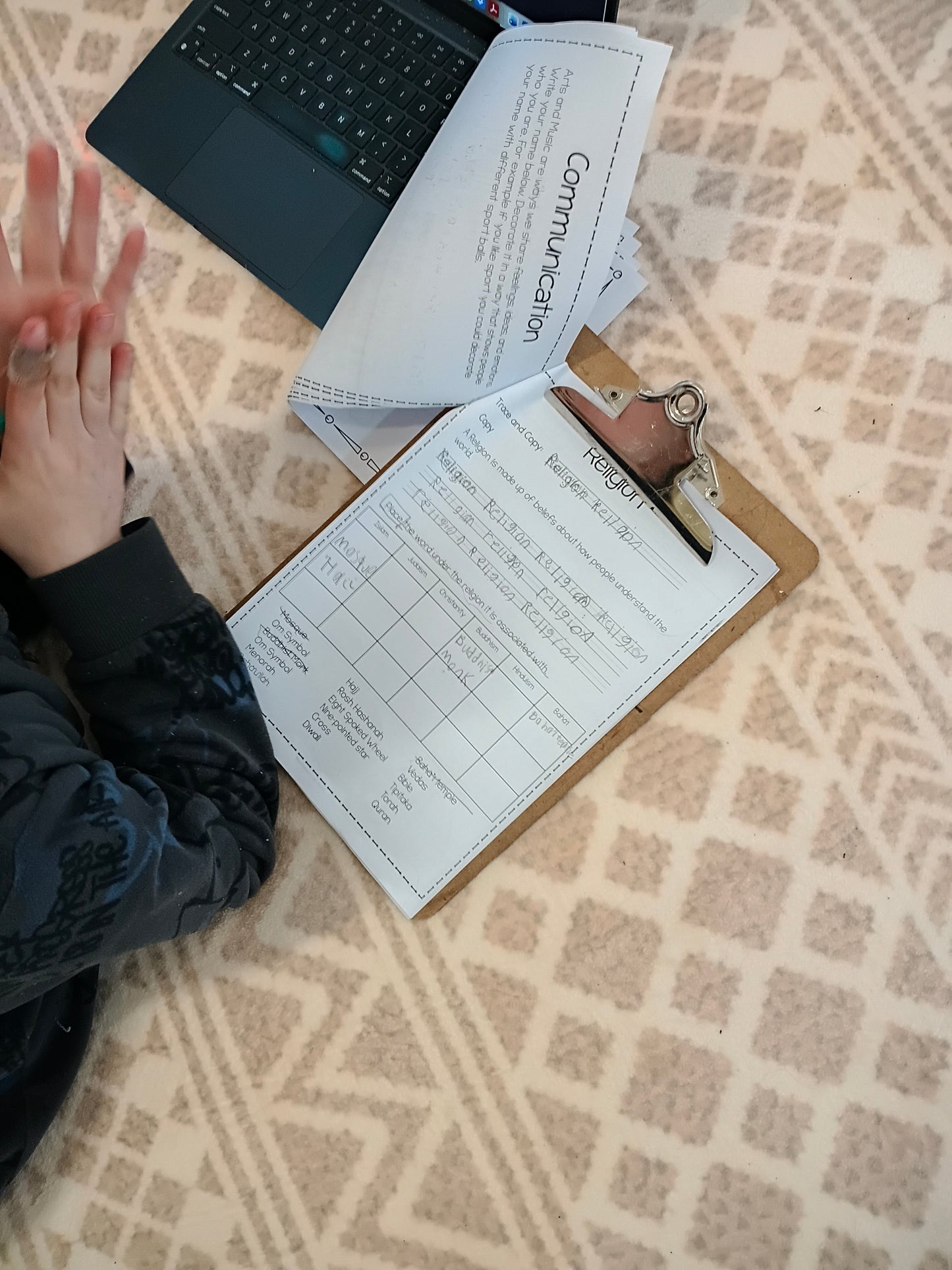 Montessori Fundamental Human Needs Workbook | Homeschool Geography & Social Studies Printable | Hands-On Elementary Resource (cosmic)