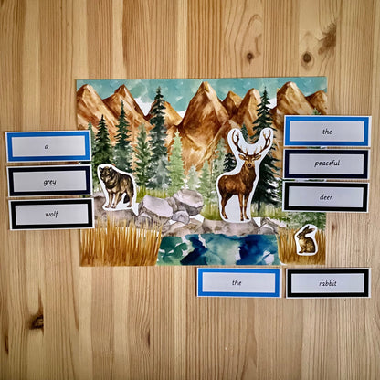 Montessori Miniature Environment: Temperate Forest  (literacy) - subscription - montessorikiwi