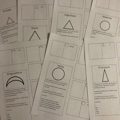 Montessori Inspired Mini Grammar Books  (literacy) - subscription - montessorikiwi
