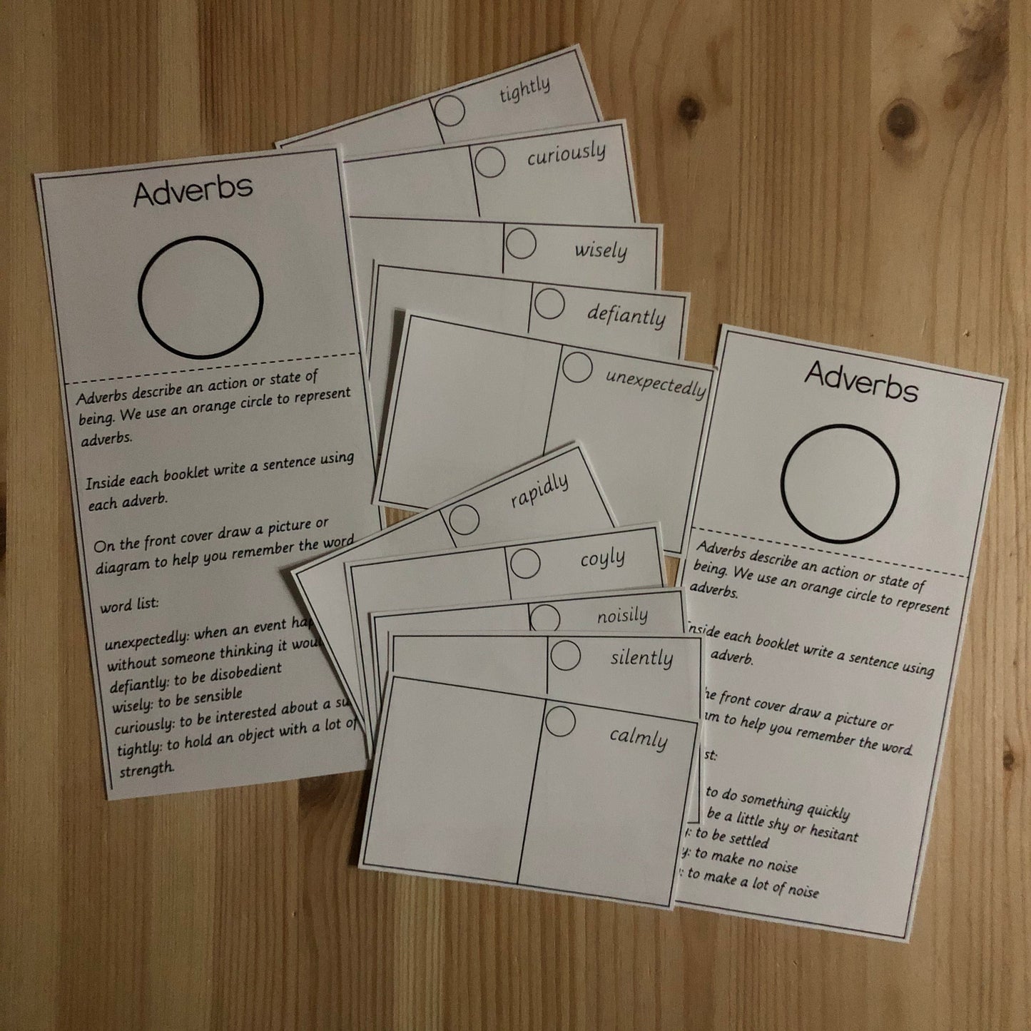 Montessori Inspired Mini Grammar Books  (literacy) - subscription - montessorikiwi