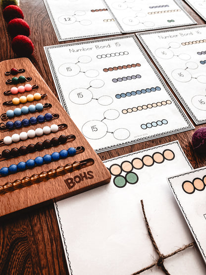 Montessori Number bonds 11-20 - montessorikiwi