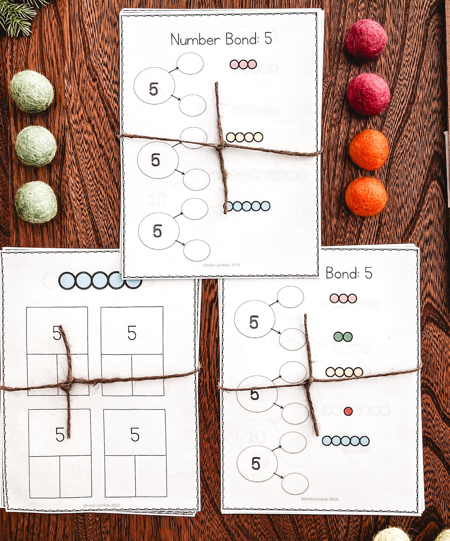 Montessori Number Bonds to 10 - montessorikiwi