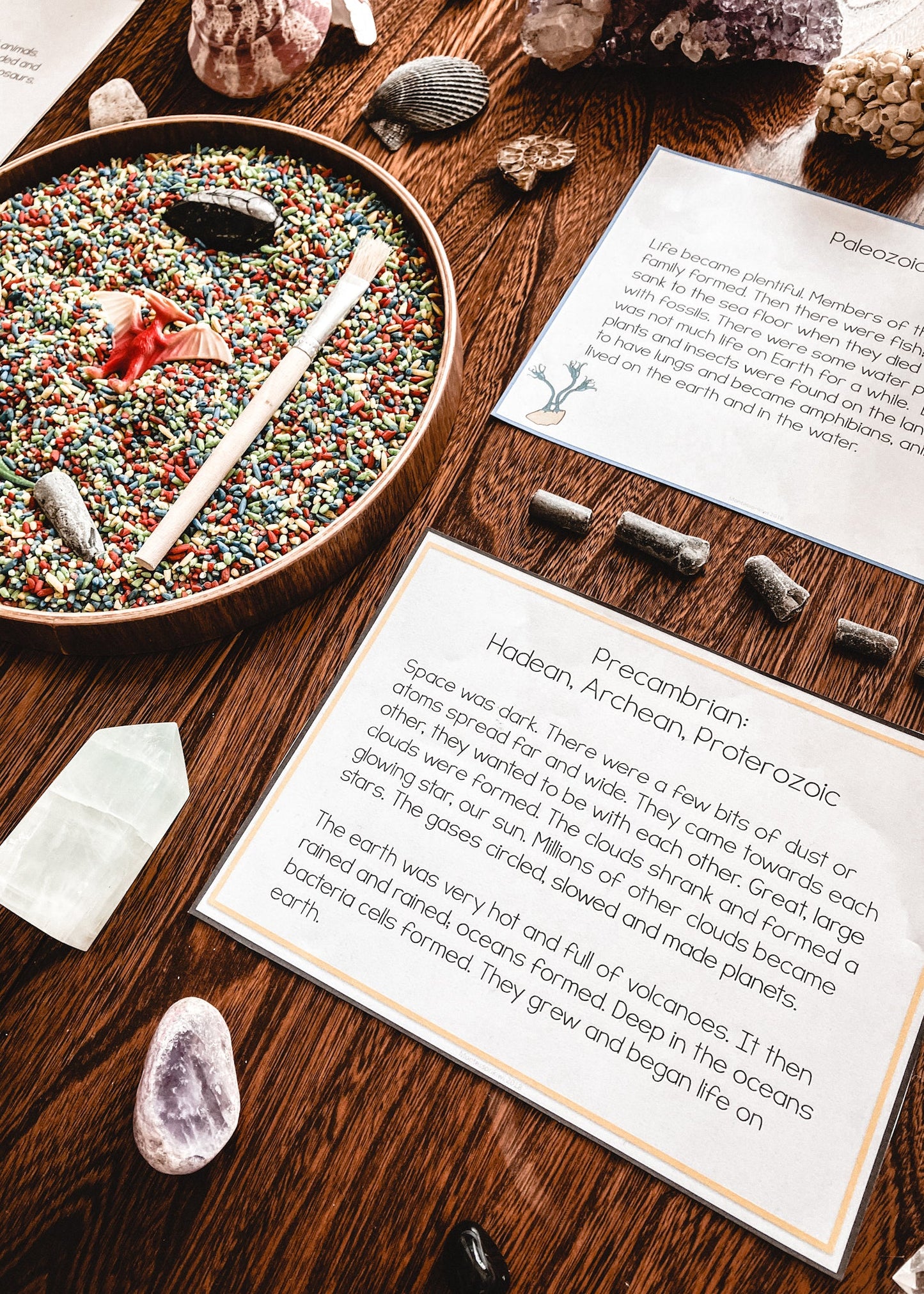 Clock of Eras paragraphs and cloze work (cosmic) - subscription - montessorikiwi