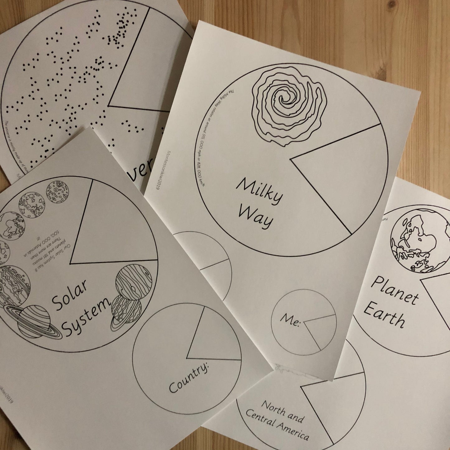 My Cosmic Address - Me on the Map - Cosmic Nesting Dolls (cosmic) - subscription - montessorikiwi
