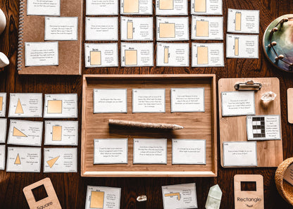 Area and Perimeter task cards - subscription - montessorikiwi