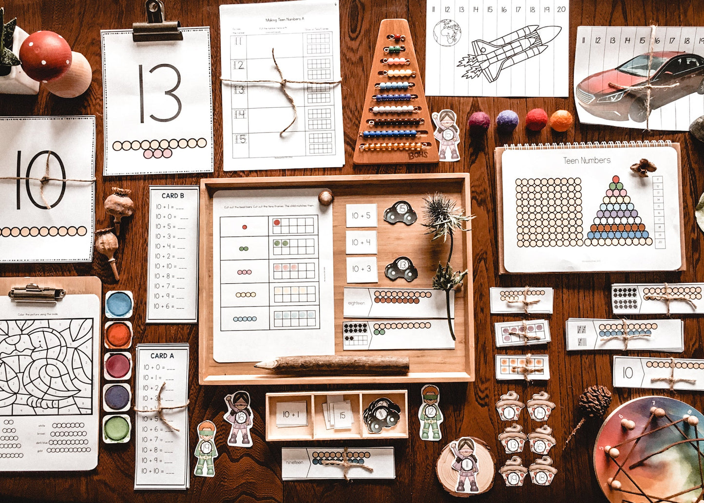 Montessori Teen Numbers  - subscription - montessorikiwi