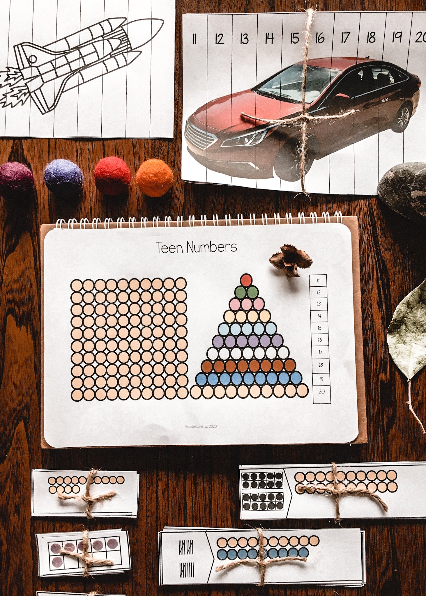 Montessori Teen Numbers  - subscription - montessorikiwi