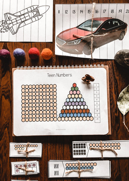 Montessori Teen Numbers  - subscription - montessorikiwi