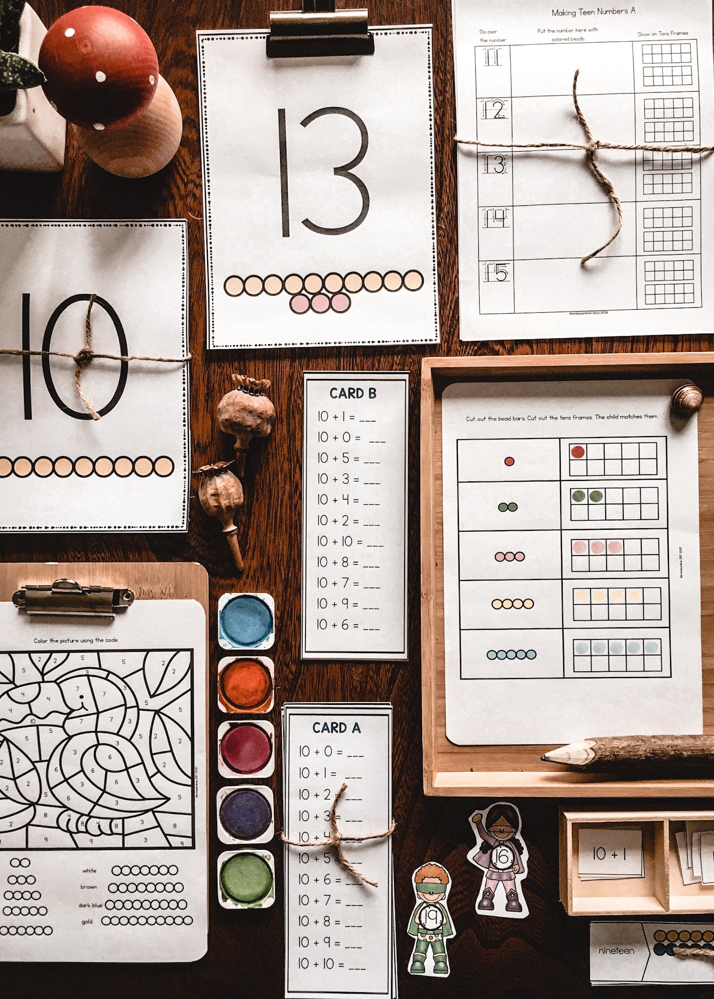 Montessori Teen Numbers  - subscription - montessorikiwi