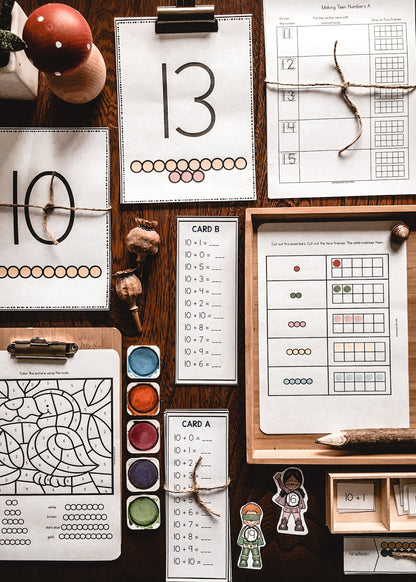 Montessori Teen Numbers  - subscription - montessorikiwi