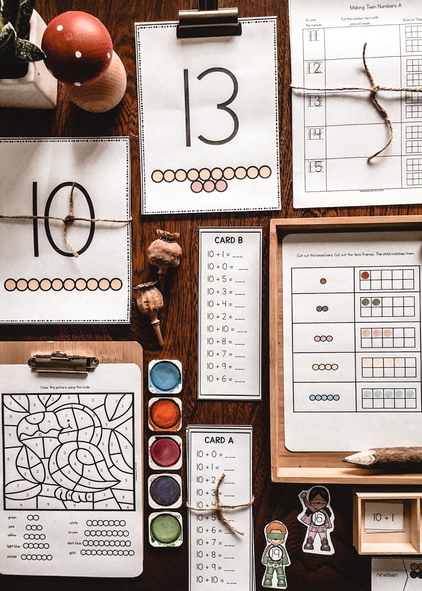 Montessori Teen Numbers  - subscription - montessorikiwi