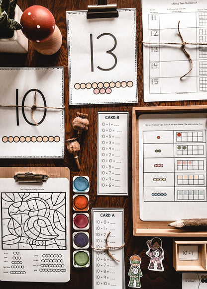 Montessori Teen Numbers  - subscription - montessorikiwi