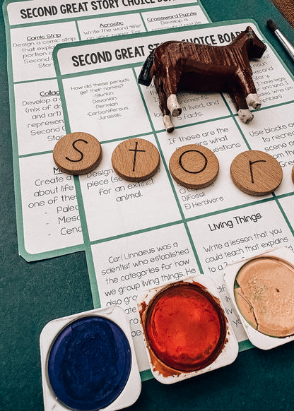 Second Great Story Choice Board | Montessori Cosmic Education Follow-Up Activities for Kids(cosmic)