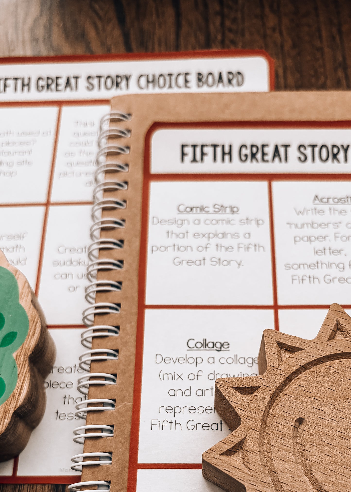 Fifth Great Story Choice Board Montessori Cosmic Education Follow-Up Activities for Kids(cosmic) (cosmic)