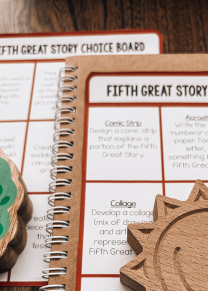 Fifth Great Story Choice Board Montessori Cosmic Education Follow-Up Activities for Kids(cosmic) (cosmic)