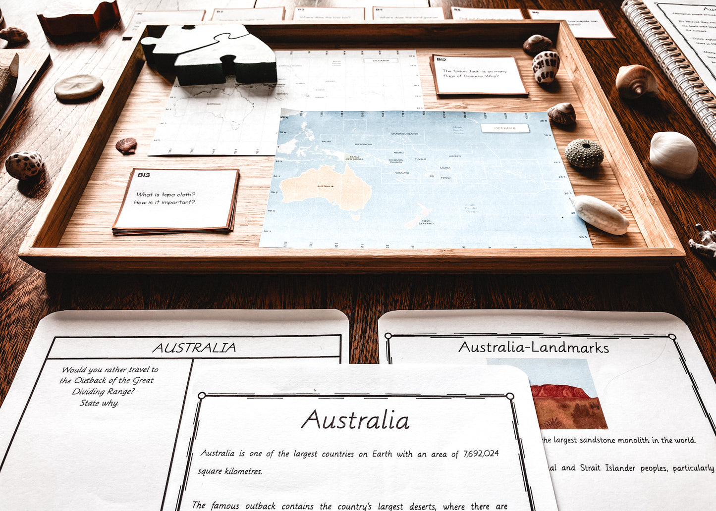 Introduction to Australia, Melanesia, Polynesia and Micronesia (Oceania) - montessorikiwi