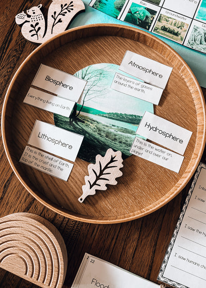 Montessori Spheres of the Earth Printable | Earth Systems & Cosmic Education  (cosmic)