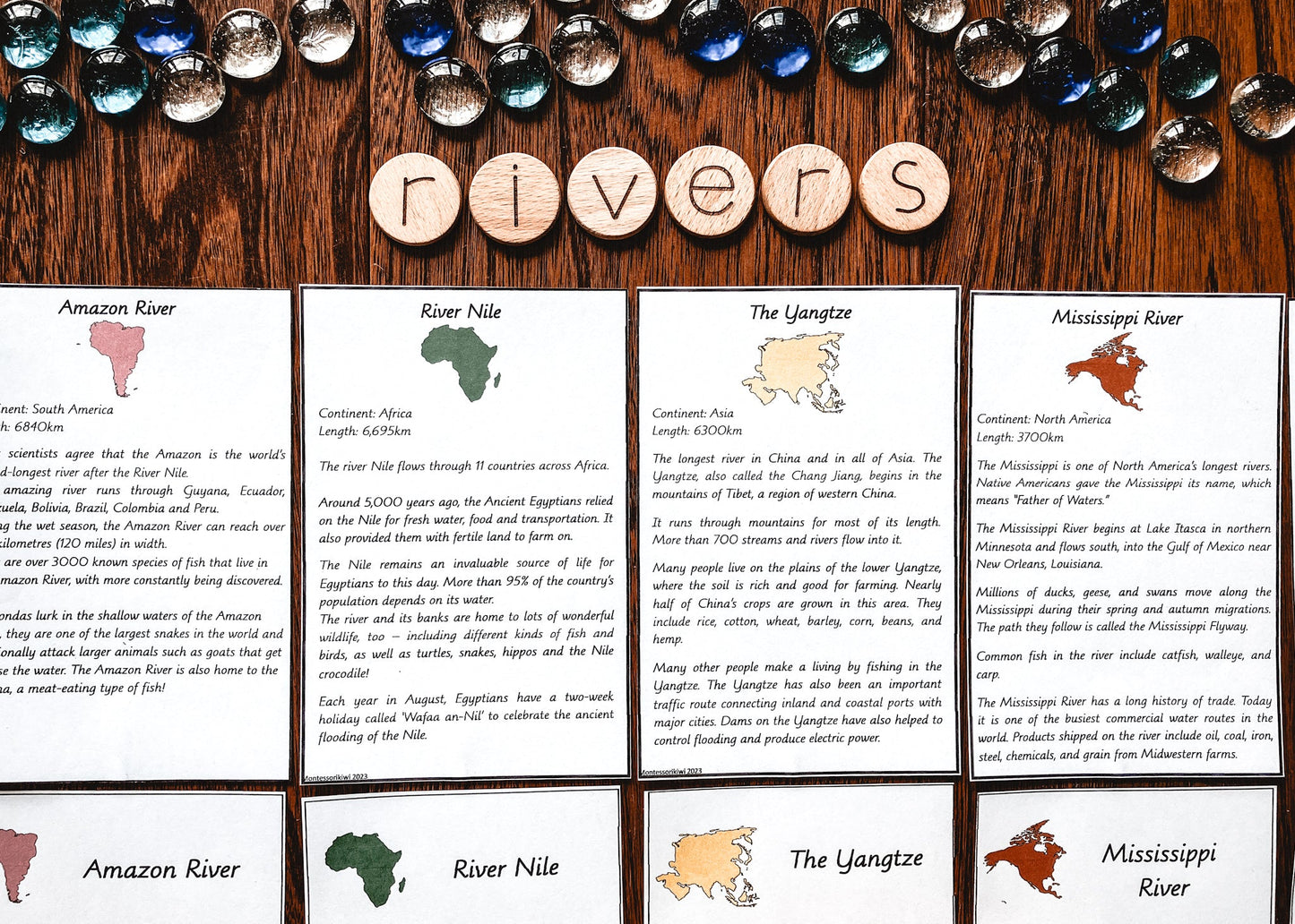 Rivers of the World - subscription - montessorikiwi