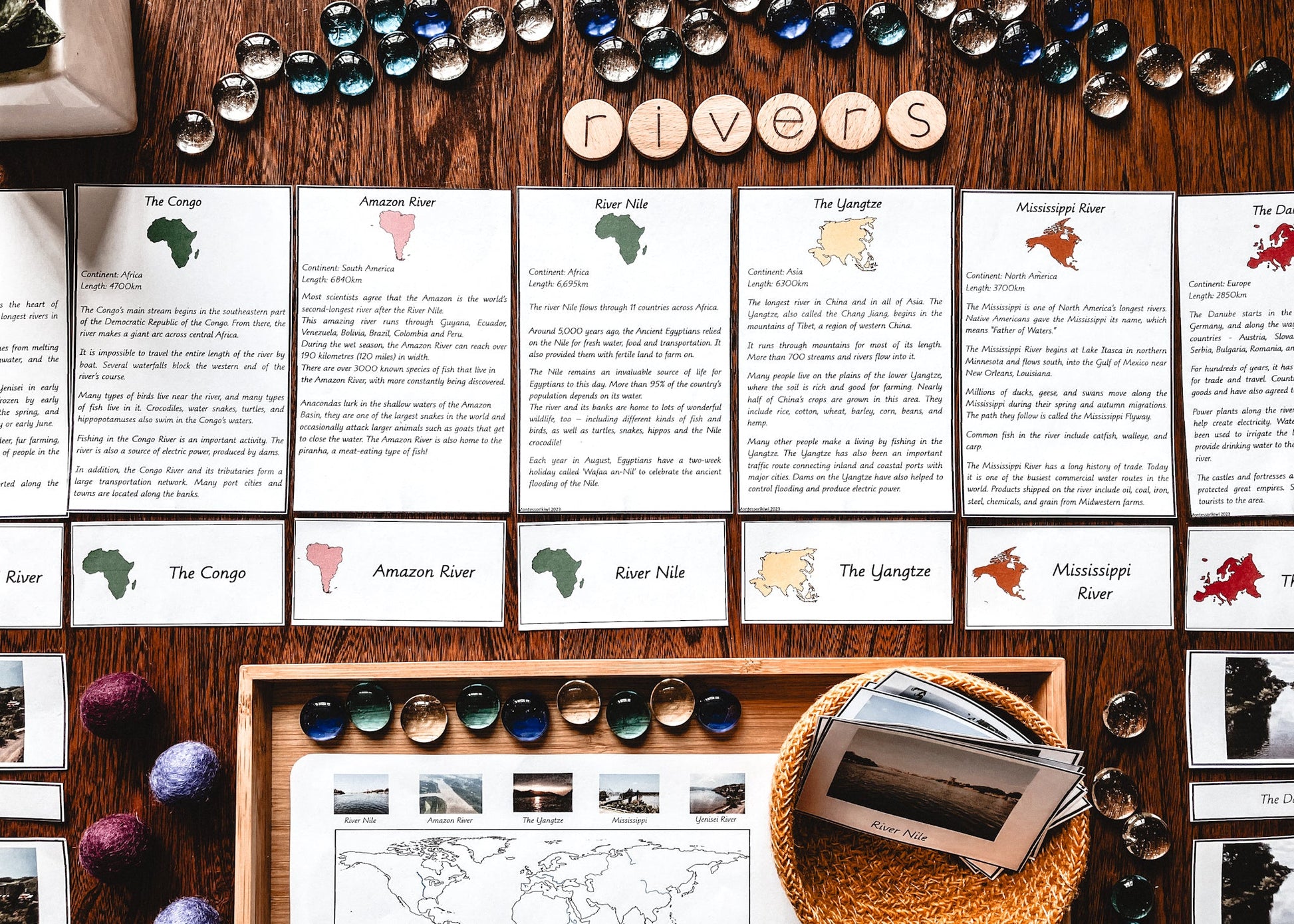 Rivers of the World - subscription - montessorikiwi