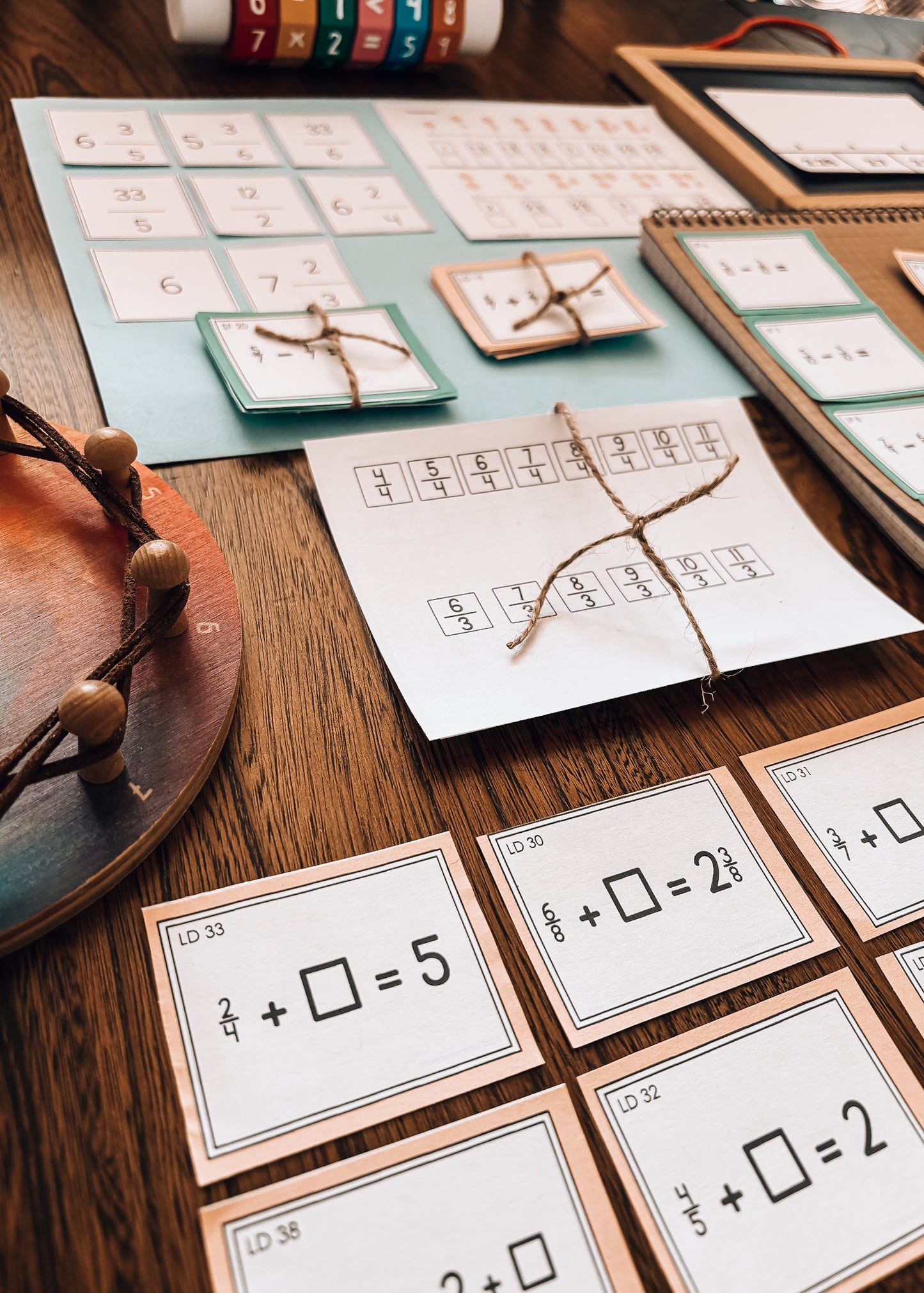 Montessori Fraction Bundle (Hands-On Activities & Task Cards)