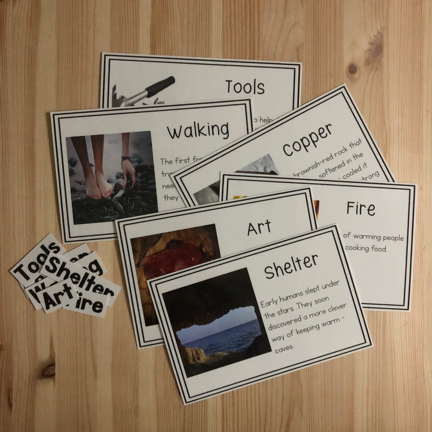 Vocab words for Third Great Story (cosmic) (subscription) - montessorikiwi