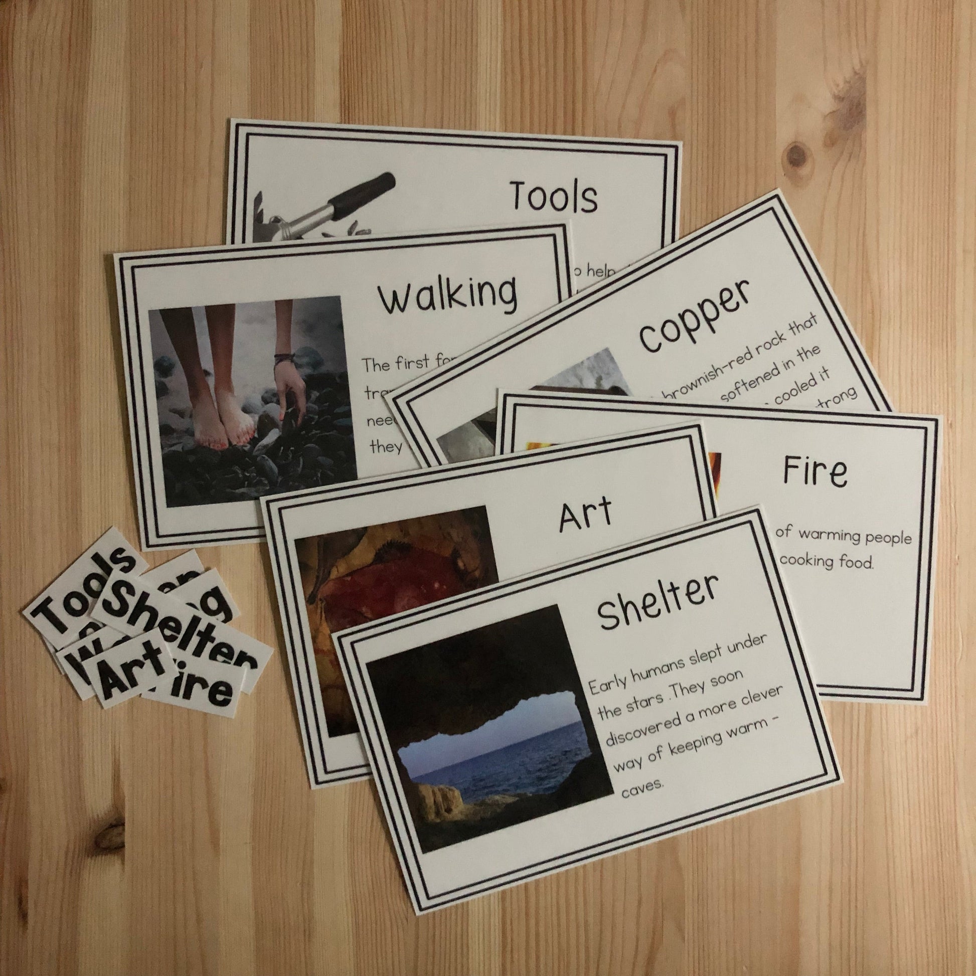 Vocab words for Third Great Story (cosmic) (subscription) - montessorikiwi