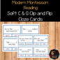 Modern Montessori Reading: Soft C & G Clip and Flip Cloze Cards (literacy)