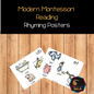 Montessori Science of Reading: Rhyming Posters