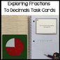 Converting Fractions to Decimals Task Cards - subscription - montessorikiwi