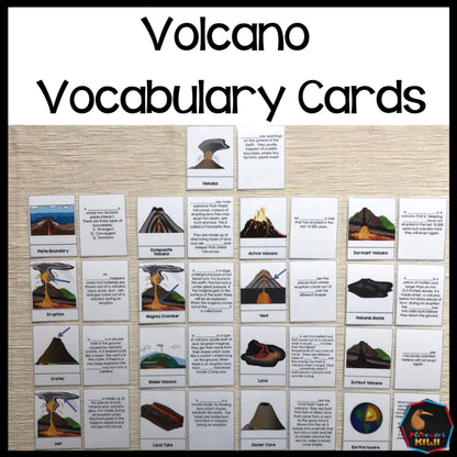 Volcano Vocabulary Cards (nomenclature) (subscription) - montessorikiwi