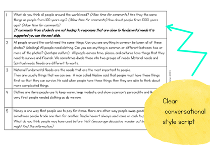 Montessori Introduction to Fundamental Needs Powerpoint and Script (cosmic) - subscription - montessorikiwi
