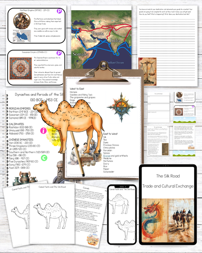 Montessori Silk Road Study (Ages 8–12) – Explore Trade, Culture & History Through Engaging Activities