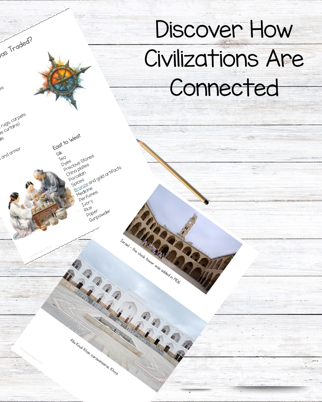 Montessori Silk Road Study (Ages 8–12) – Explore Trade, Culture & History Through Engaging Activities