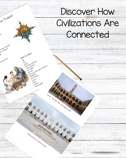 Montessori Silk Road Study (Ages 8–12) – Explore Trade, Culture & History Through Engaging Activities