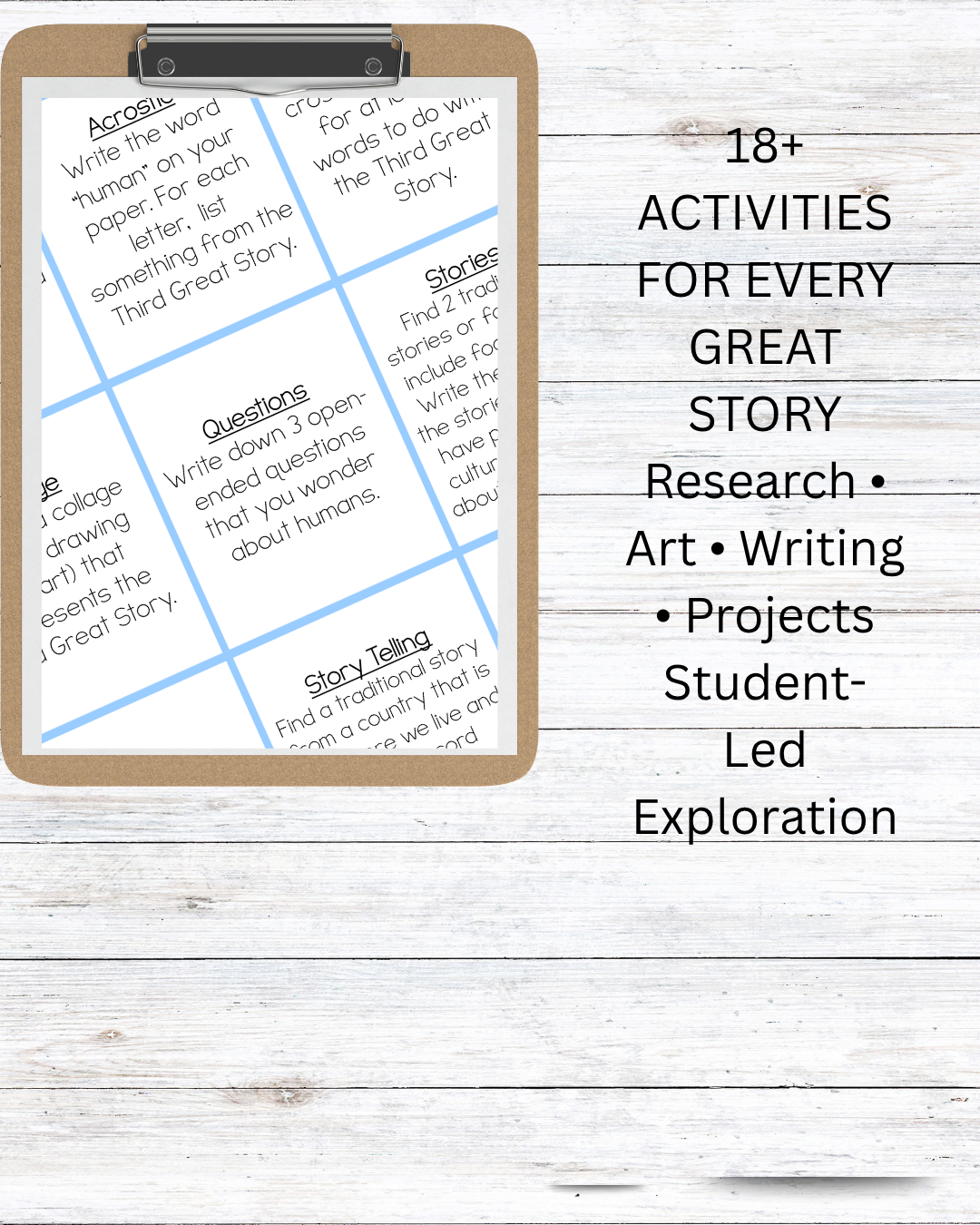 Montessori Great Story Choice Board Bundle | Inspire Independent Learning After the Great Lessons