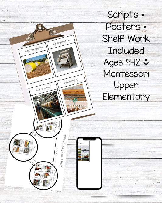 Montessori Economic Geography Pack (Ages 8–12) – Understand Global Interdependence Through Hands-On Activities