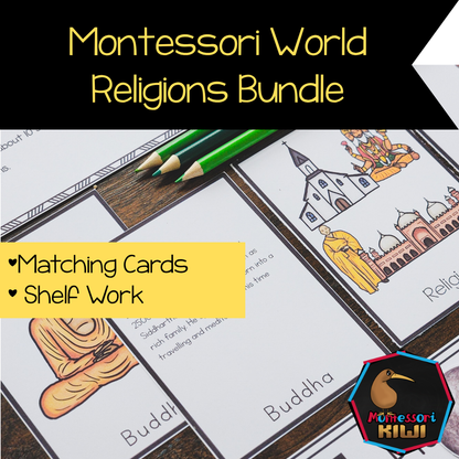 World Religions & Philosophies Bundle | Montessori Cosmic Education & Culture Study