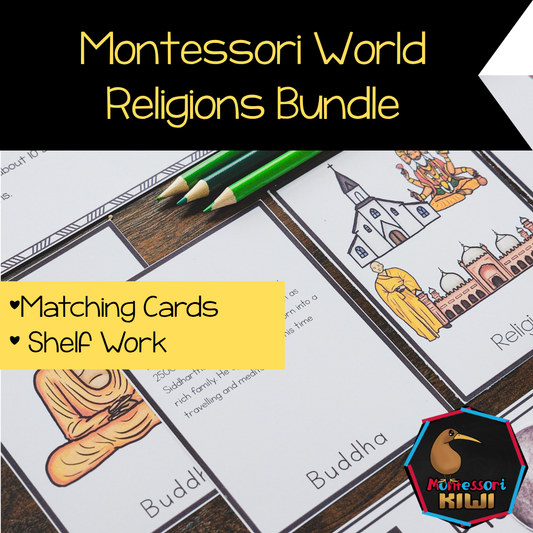 World Religions & Philosophies Bundle | Montessori Cosmic Education & Culture Study