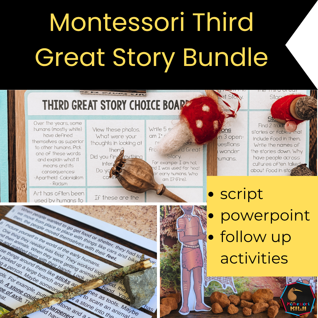 Montessori Third Great Story Bundle – Cosmic Education Resource for Elementary Montessori