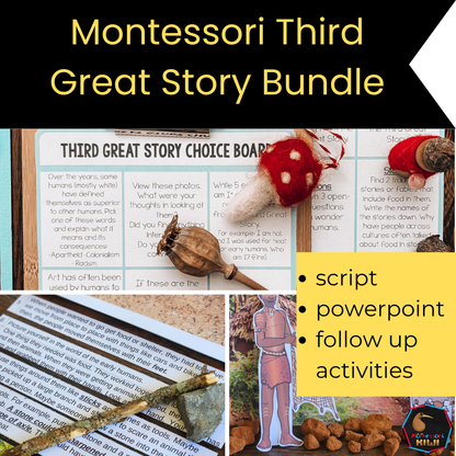 Montessori Third Great Story Bundle – Cosmic Education Resource for Elementary Montessori