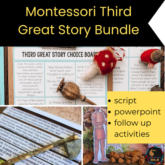 Montessori Third Great Story Bundle – Cosmic Education Resource for Elementary Montessori
