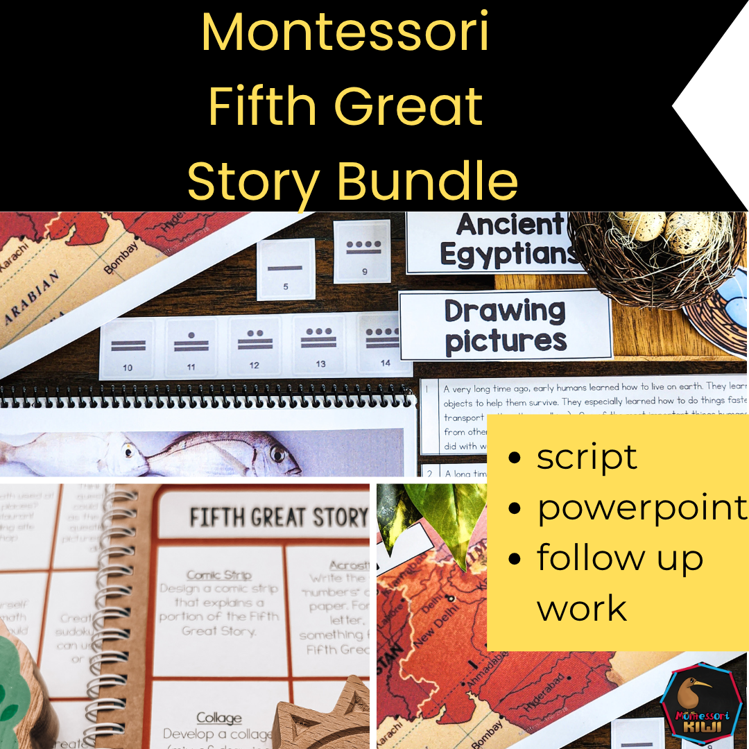 Montessori Fifth Great Story Bundle – Story of Mathematics & Cosmic Education Activities