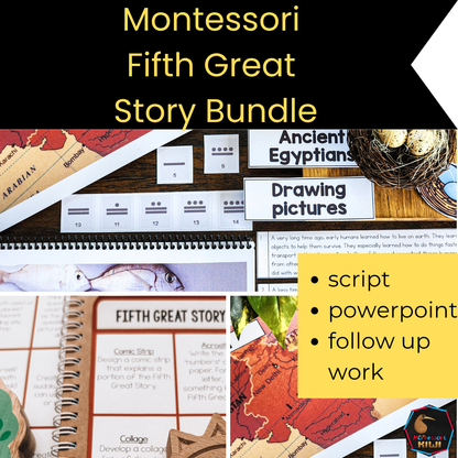 Montessori Fifth Great Story Bundle – Story of Mathematics & Cosmic Education Activities