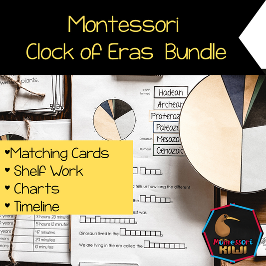 Montessori Clock of Eras Bundle | Timeline of Life & Earth History Support Materials (Timeline of Life & Earth History)