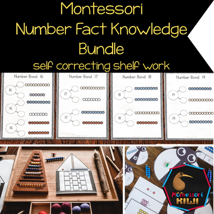 Montessori Number Facts Bundle | Addition, Subtraction, Multiplication & Division