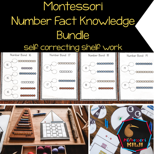 Montessori Number Facts Bundle | Addition, Subtraction, Multiplication & Division